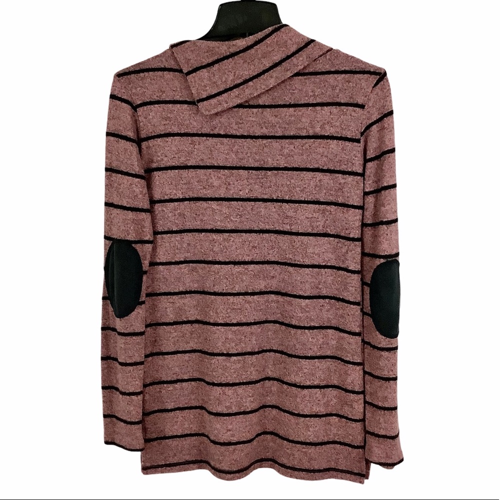 VANILLA BAY Striped Button-Neck Knit Tunic Top - Picture 8 of 8